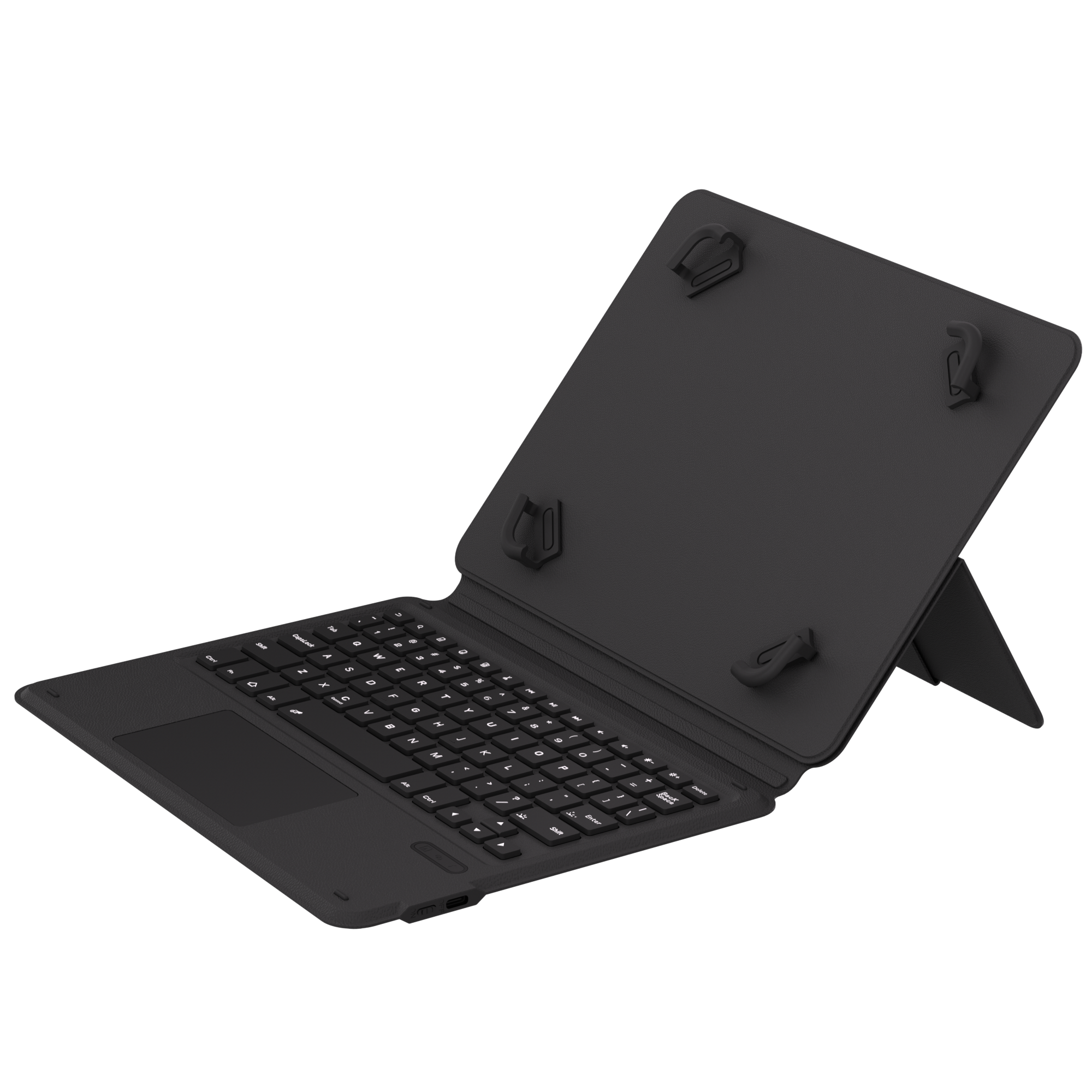 Adjustable PU Leather Folio Keyboard Case for 10-11