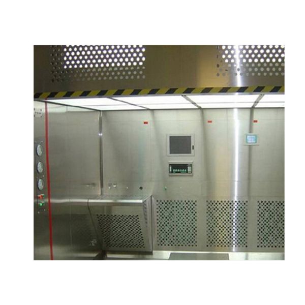 Touchscreen LCD Laminar Flow Booth With Custom Weight 220V/50Hz Power Supply Silver Design