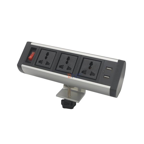 Aluminum alloy fixed on table clamp socket for office table