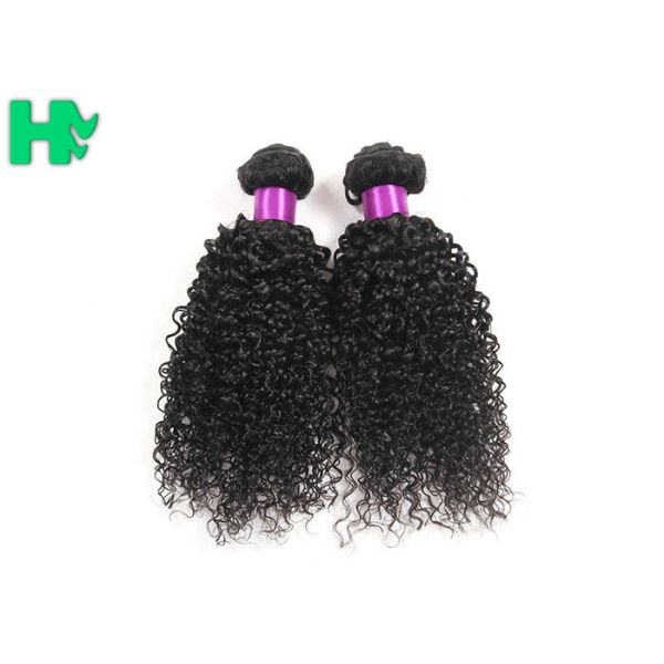 Natural Color 100% Natural Peruvian Virgin Kinky Curly Hair Extensions Human Hair Wave