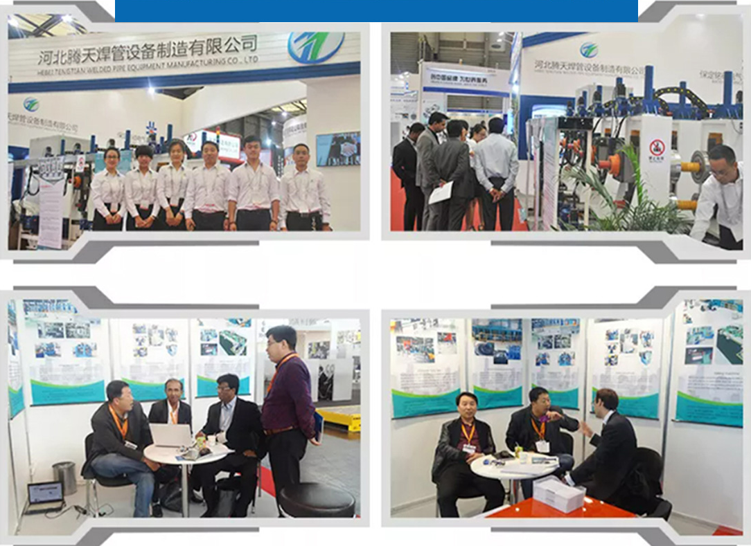 Высокочастотный сварный трубопровод Синий сварный трубопровод из углеродистой стали Максимальная скорость 120 м / мин Диаметр 12 - 63 мм