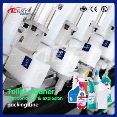 100ml-1200ml Chemical Packaging Line Servo Filling Machine
