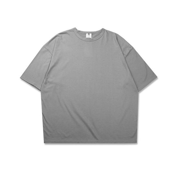 Custom Screen Printing Trendy Oversized T Shirts For Women Loose Fit Rib Collar
