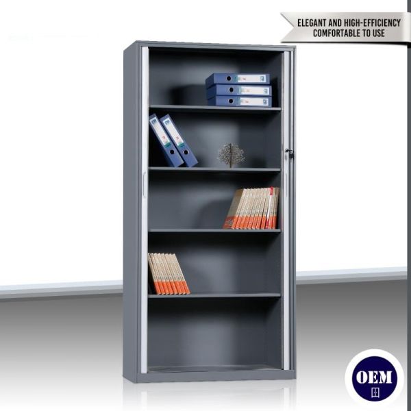 Knock Down Thickness 0.6mm Tambour Filing Cabinet Cupboard