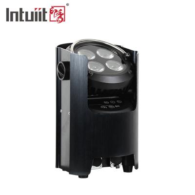 luzes a pilhas sem fio exteriores da fase do diodo emissor de luz de 4pcs 4 In1 RGBW
