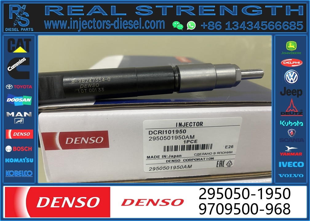 New Fuel Injectors 8-98247354-0 295050-1950 for ISUZU DMAX 4JK1 1.9L Ddi Euro5 Engine