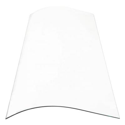 3-15mm Thickness J-Shape Curved Tempered Shower Glass for Bathroom Modernization Project
