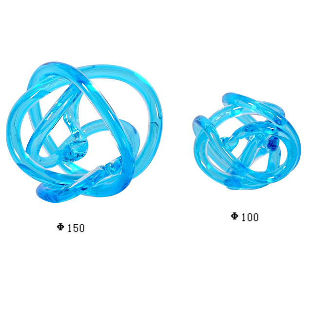 Table Crafts Glass Twist Ball 100mm Home Decor Sculptures