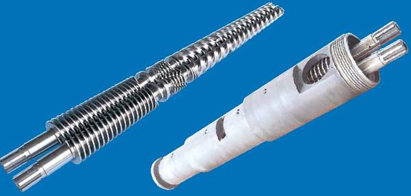 Nitriding Treatment Conical Twin Extruder Screws And Barrels