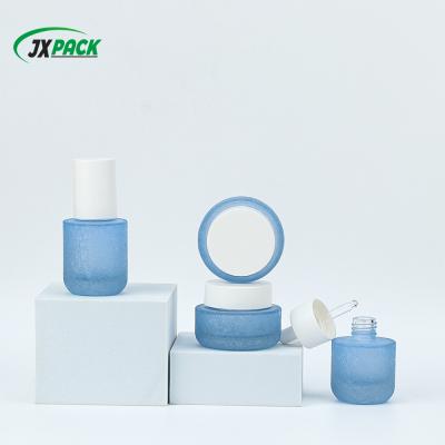 Customizable Frosted Glass Cosmetic Bottle - Leak-Proof & Durable