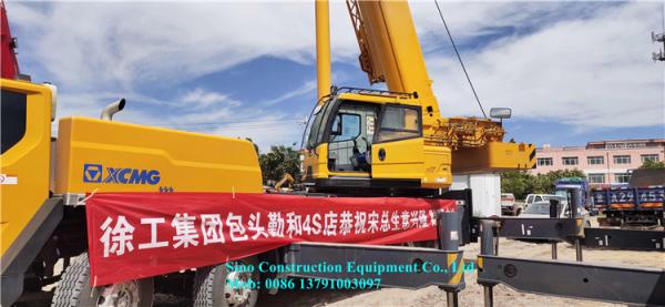 High Efficient Telescopic Boom Truck Crane XCT25 Working Radius 3m 213Kw Euro III