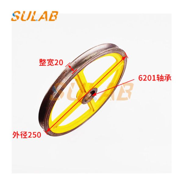 Otis Elevator Wheel Roller Over Speed Governor Pulley Tension Wheel Roller 250 240 6201