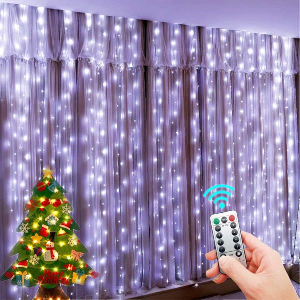 3M LED String Light Remote Control USB Garland Curtain Lamp Bedroom Fairy Wedding Christmas Decoration Supplies Holiday