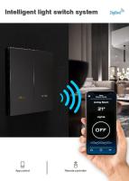 Panneau futé en métal de commutateur de Zigbee de contrôle d'appli de Tuya pour le Smart Home
