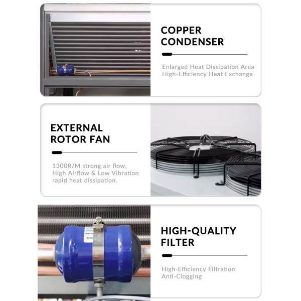 1HP 2HP 3HP 5HP 6HP 8HP Industrial Air Cooled Water Chiller Stable Performance Customizable 10HP 12HP 15HP 20HP 25HP 30HP 40HP 50HP
