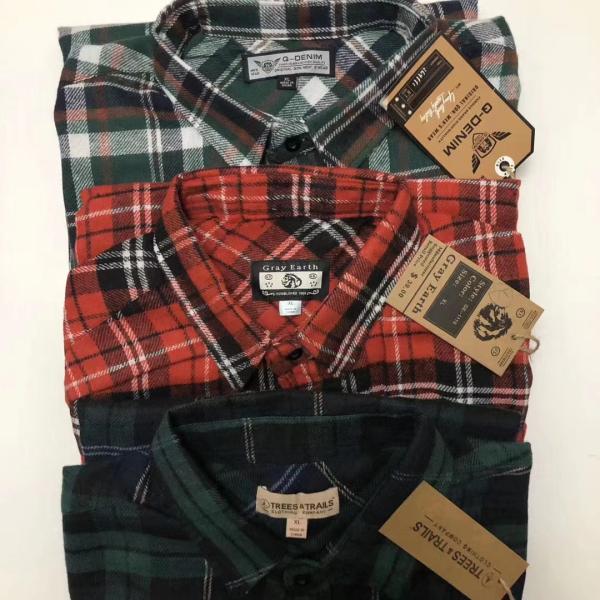 Men'S Plaid Shirts Many Colors Soft Long Sleeve Shirt Fashion autumn