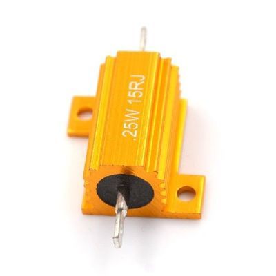 Gold Aluminum Shell Wirewound Resistor Car LED Lights Stable Performance Load