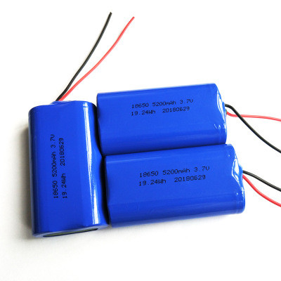 Rechargeable 18650 Battery Pack | 5200mAh 3.7 V 18650 Custom Li-ion Battery Pack for Handheld Fans | Customizable Made in China