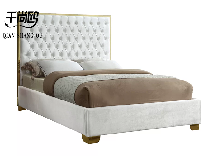 Novel Tall Upholstered Bed 140 x 200 cm 160 x 200 cm Home Furnishings