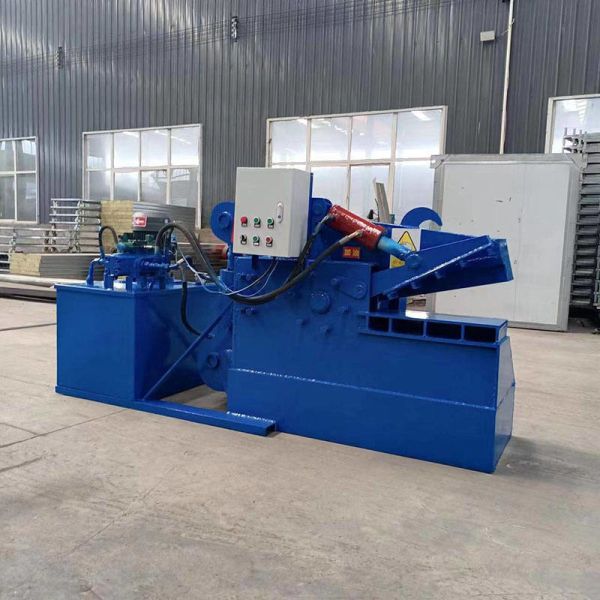 20 Kw Power Hydraulic Mobile Scrap Steel Plates Round Steel Cutting Shearing Machine