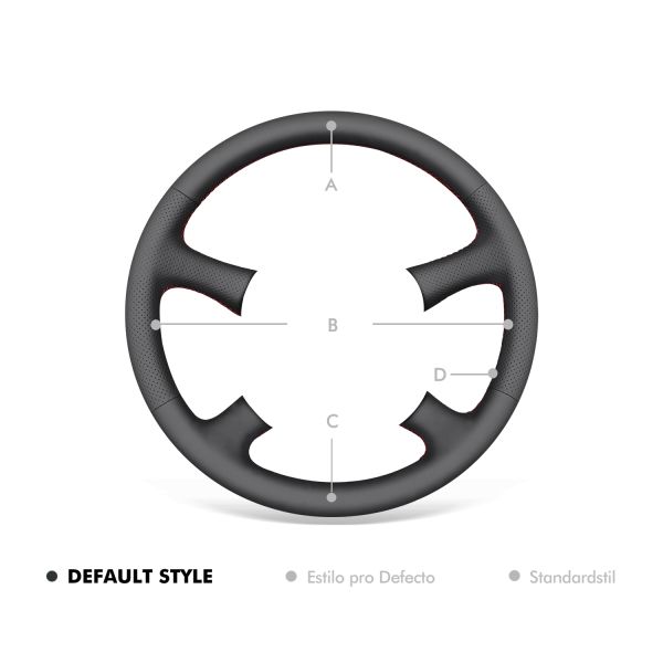 Car Accessories DIY Hand Stitched Faux Leather Steering Wheel Cover for Chevrolet Silverado 1500  1999 200 2001 2002