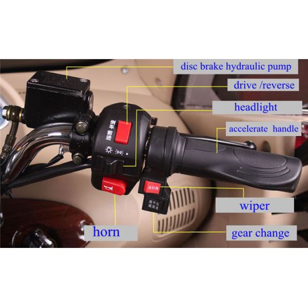 1200W Electric Four Wheeler Car Brushless Adult Electric Delivery Car