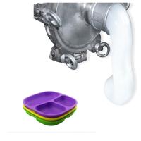2,5% bacia de alimentação da sução da borracha de silicone de Liquild do produto comestível com colher