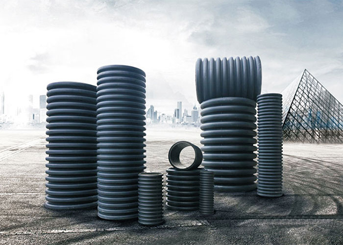 Проектировать HDPE труб дренажа HDPE гофрировал 400 500mm двойную трубу стены