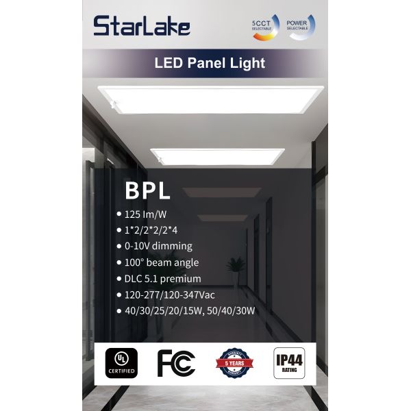 130LM/W SMD2835 Светодиодные панельные потолочные фонари 15W-72W Без мигания