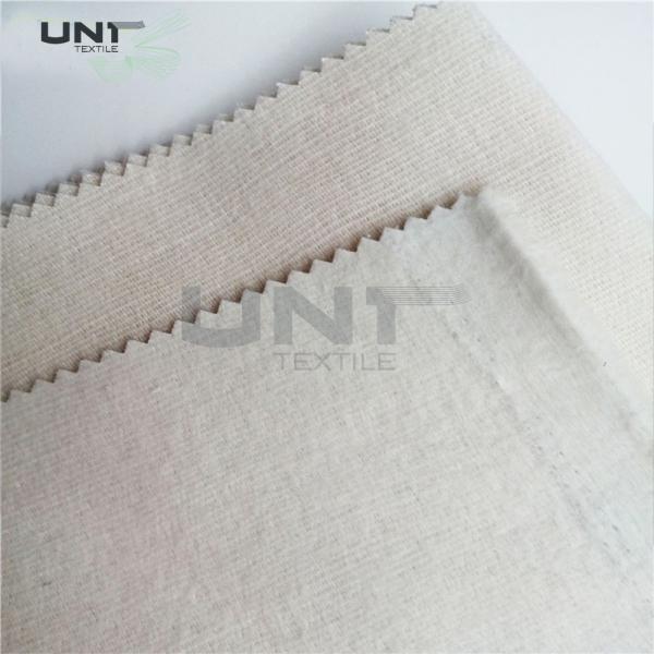 White Polyester Tie Interlining Fabric For Silk Tie Shrink Resistant