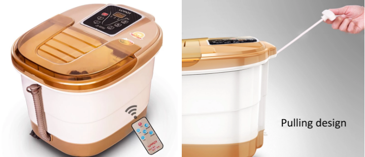 Heat Surfing Bubble Foot And Leg Bath Massager 800W AC220V Temperature Adjustable