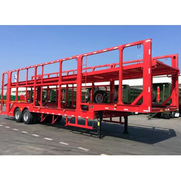 Smooth Transportation 2 Axle Car Trailer With Triangle / Double Star / Double