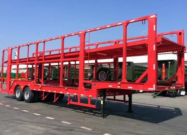 2 Axles Car Transport Semi Truck Trailer with 24hour Online Service and 8 Tire Number
