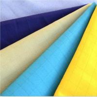 Woven Stretched Workwear Fabric With Anti Static Function Strips And Checks