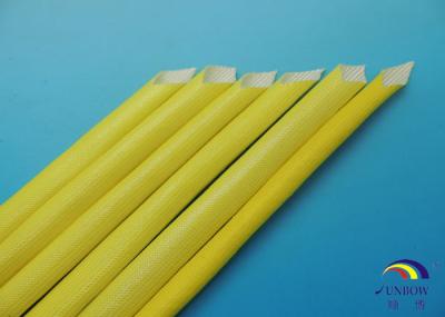 Acrylic Resin Saturated Fiberglass Wire Sleeve / Acrylic Coated Fiberglass Sleeving