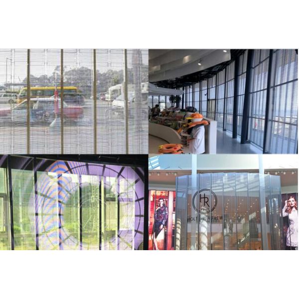 Indoor Glass Led Display Screen And Le Wall  For Shop Mall Cabinet Advertising