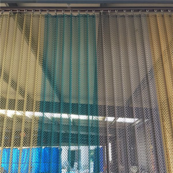 Anodic Oxidation Metal Coil Drapery/ Metal mesh shower curtain