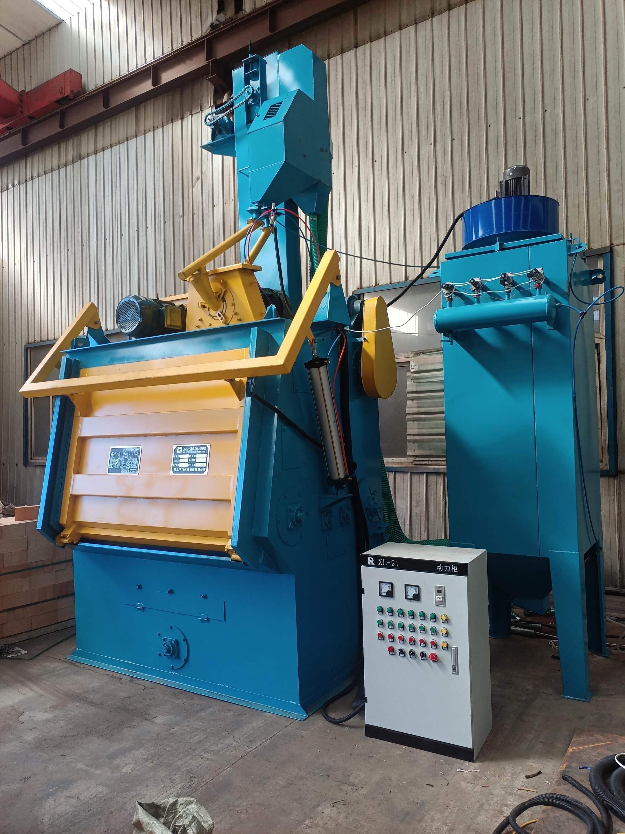 Multi Function Sandblaster Equipment with Dust Collector Abrasive Recycling System and Customizable Size