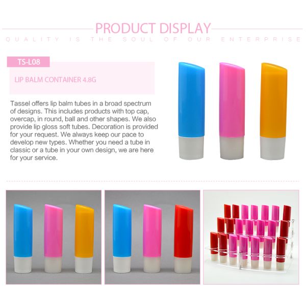 Eco Friendly Push Up Round Non Spill Lipstick Tube Containers