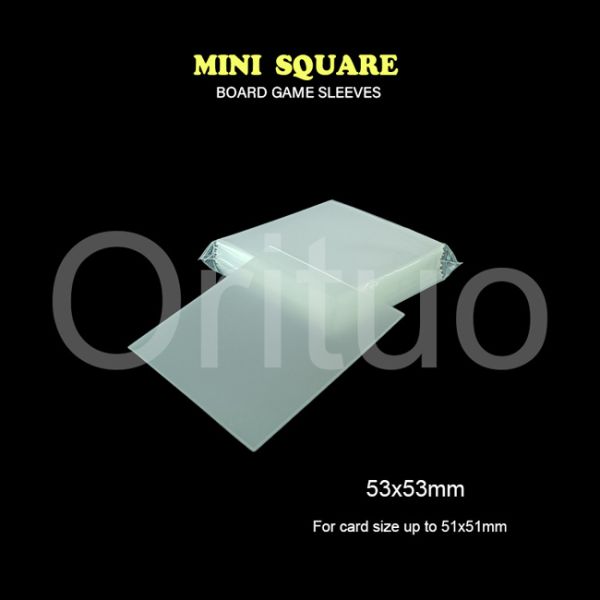 Двойные матовые прозрачные конверты Gamegenic Mini Square 53x53 мм