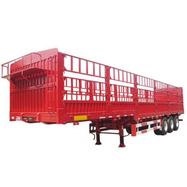 28 Ton Fence Semi Trailer For Vegetable And Cargo Transportation