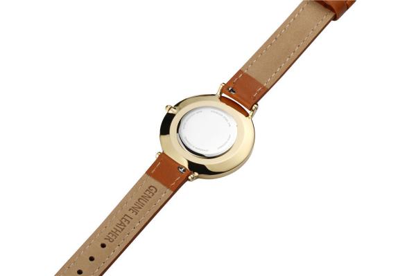 Brown Color Ladies Stainless Steel Watches Mesh Band With Alloy Case