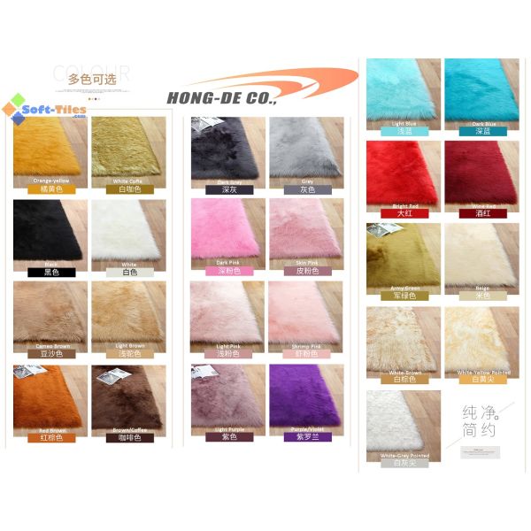 Половики зоны полиэстера цвета военно-морского флота/половик зоны овчины Faux