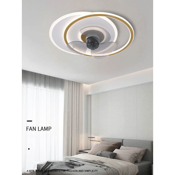 Multi-Functional LED Ceiling Fan Light for Bedroom Dining Room and Study Flicker-Free
