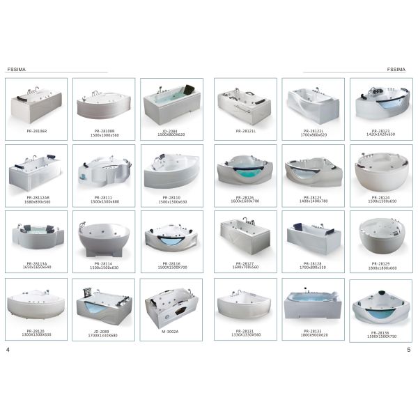 1700 x 750/900 дополнительная большая ванна и ливней водоворота комбинированных для пар гидромассажных