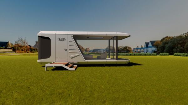 28 M² Space Capsule House  For Living With Galvanlized Steel Frame