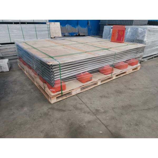 Pvc высоты провода 7ft 4mm покрыл загородку Австралии временную с пластиковыми ногами