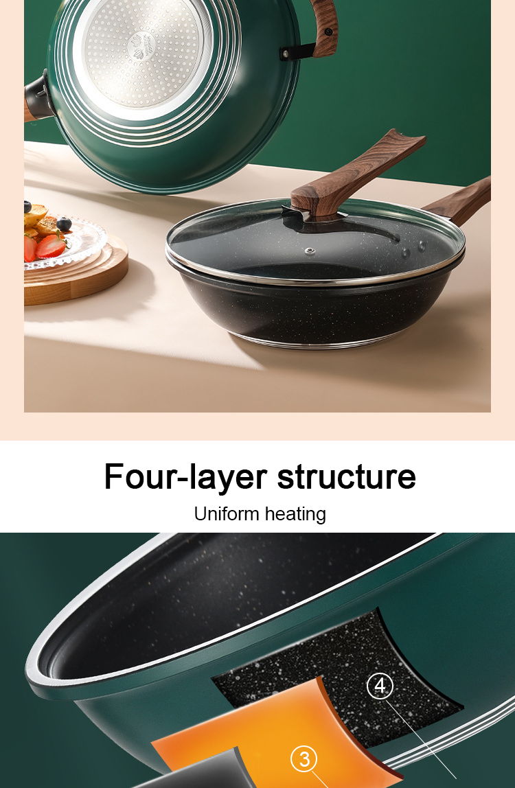 Не лоток вка кухни ручки с удобной деревянной ручкой