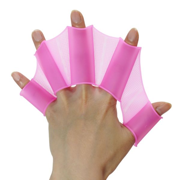 Portable Webbed Training Swimming Hand Fins for Adults L Size