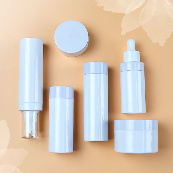 Wholesale Customizable Leak-Proof Recyclable Thick Wall Plastic Cosmetic Bottle Set for Skincare Packaging